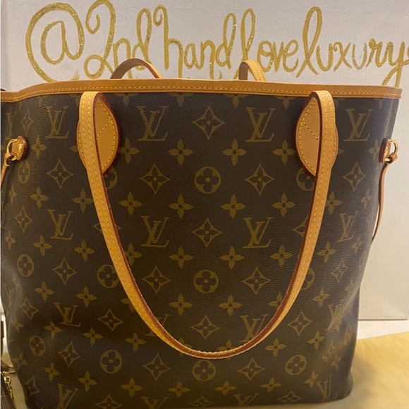 AUTHENTIC LOUIS VUITTON MONOGRAM NEVERFULL MM WITH DUST BAG - Picture 1 of 11